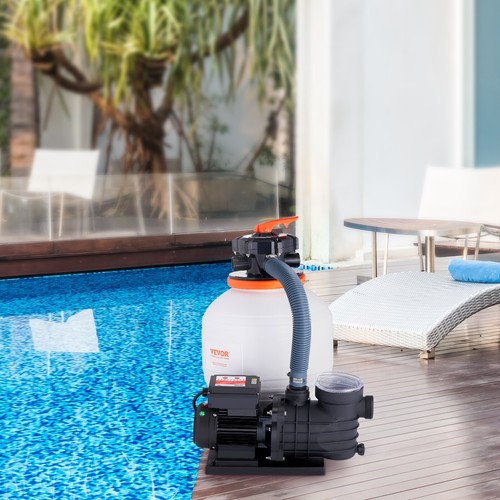 VEVOR Sand Filter Above Ground with 450W Pool Pump 13,000 L/H Flow 6-Way Valve - Picture 8 of 12