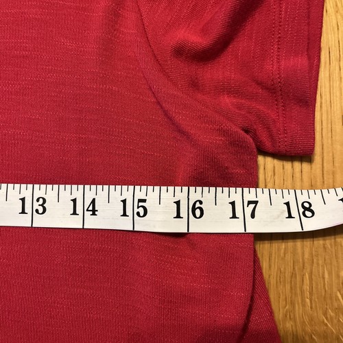 J. Jill Slub Strickkleid Damen PS Petite Sangria rot Lagenlook Knopfleiste hinten Büro - Bild 12 von 14