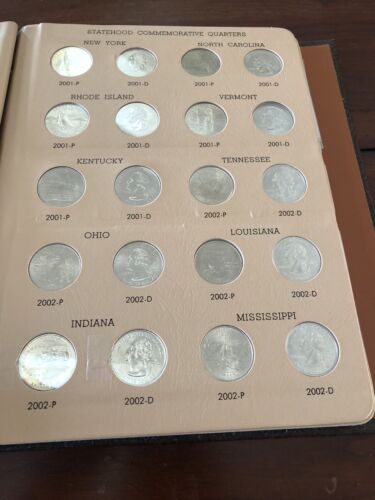 COMPLETE 1999 to 2008 STATEHOOD QUARTERS P&D SET IN DANSCO ALBUM - Picture 3 of 6