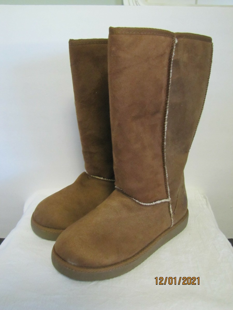 NEW Air Walk Regan Style Ladies Lt Brown Cognac Tall Boots 099102 D22 size 6 eBay