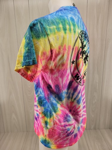Antigua West Indies Graphic Print Tiedye Men's T-Shirt Medium - Picture 10 of 11