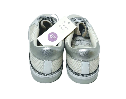 Women's Maddison A New Day  Sneakers Tennis Shoes White/Silver - Size 6.5 - Picture 5 of 16