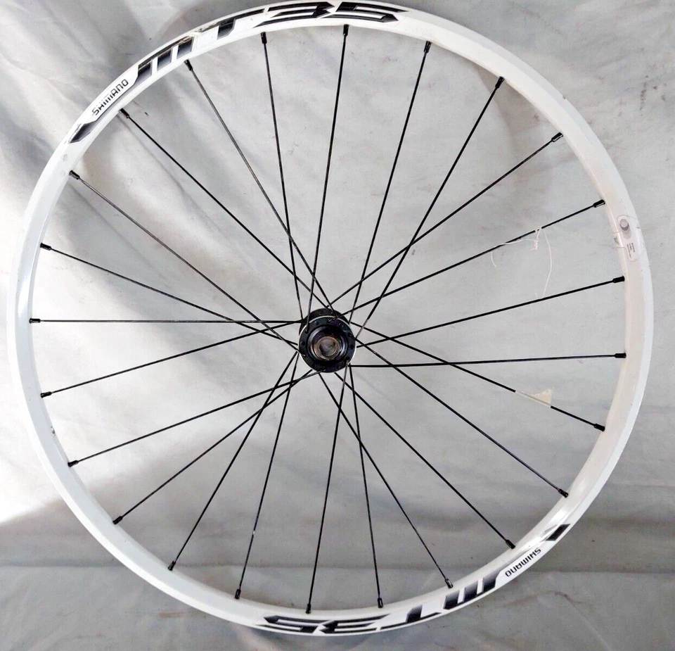 Shimano WH-MT35 27.5" Front Road Bike Wheel White 100/15mm Thru-Axle USA Shipper - Image 2 of 4