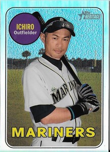 Ichiro-2018-Topps-Heritage-High-Number-CHROME-REFRACTOR-569-Mariners