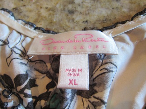 Oscar De La Renta Negligee Gr. XL - Bild 1 von 3