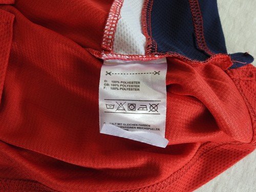 Butterfly Mens Activewear Polo Jersey Red Size M Shirt Badminton Tennis Denmark - Picture 5 of 6