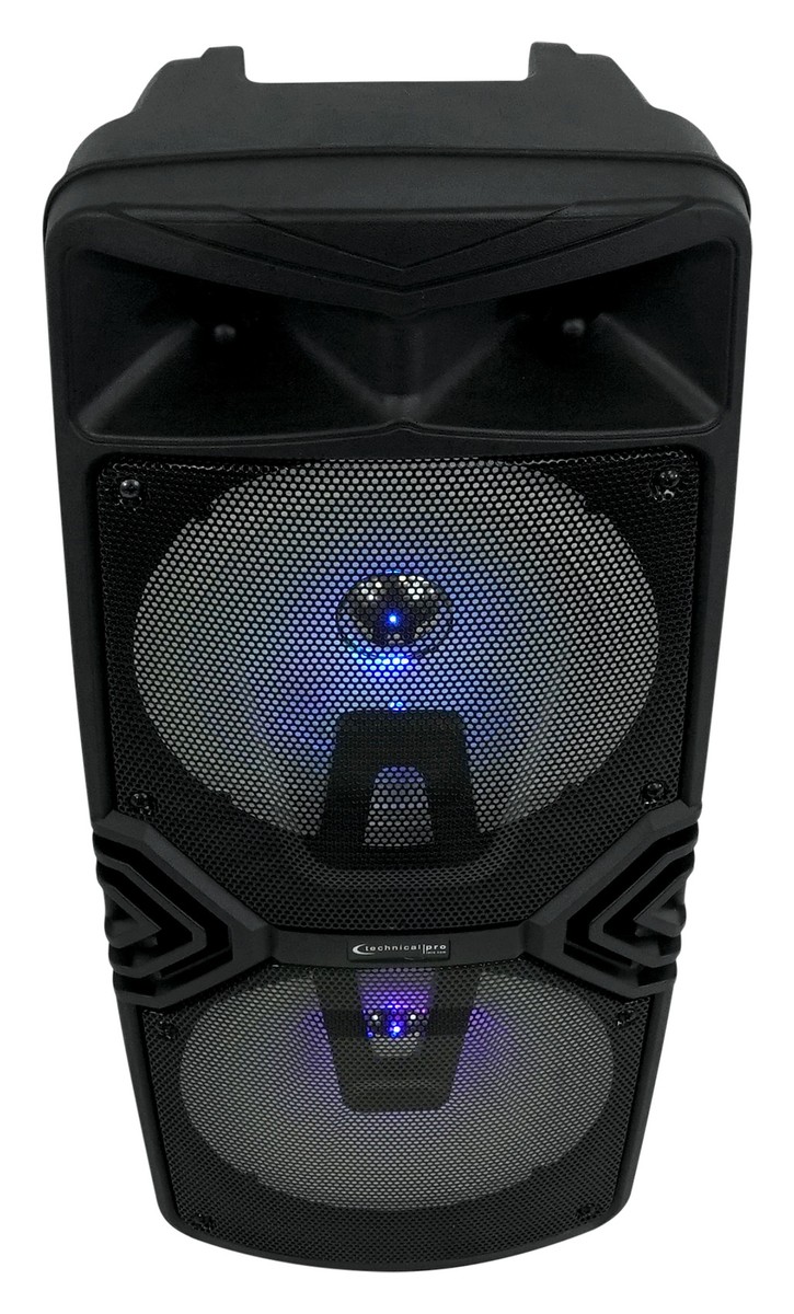 Technical Pro STAGE28 Bluetooth Speaker with Stand and Mic for