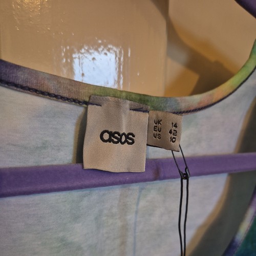 Multicolour Sleeveless Midi Asos Dress - Picture 4 of 6