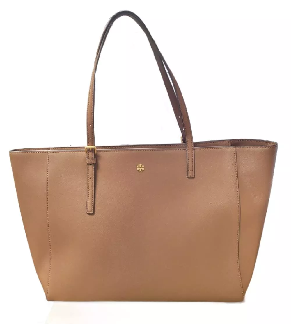 Tory burch tan tote clearance bag