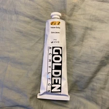 GOLDEN ACRYLICS Heavy Body Acrylic Color Paints Color: Yellow Ochre 5ozs/148ml