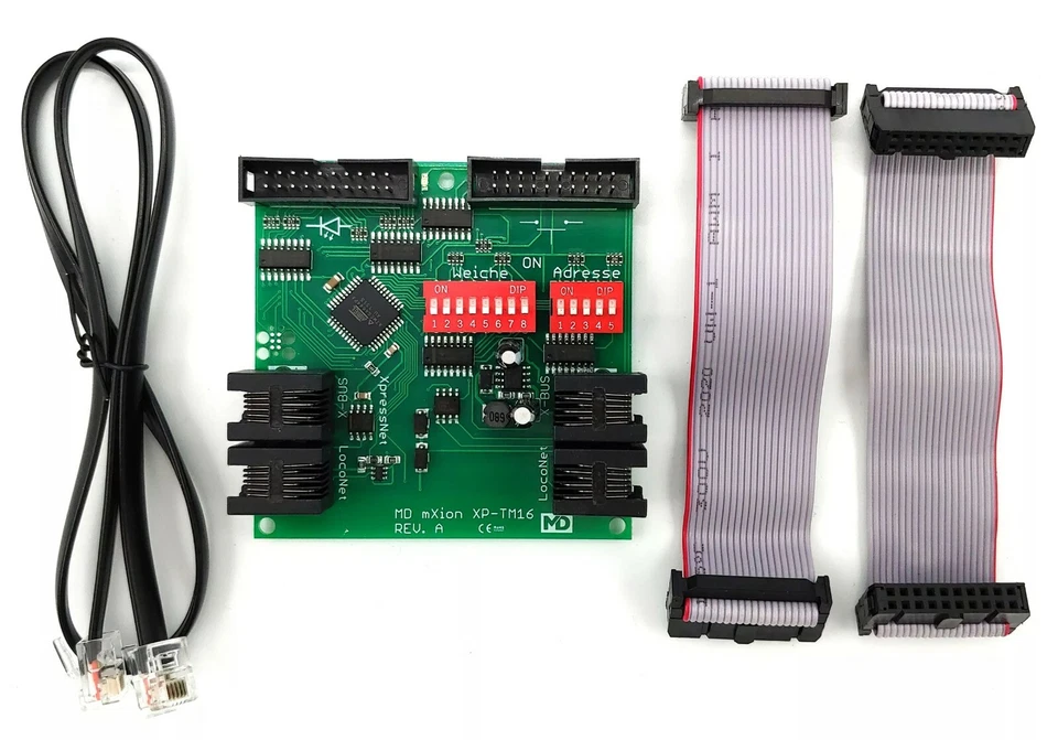 TM16 (16 fach Schaltmodul, Tastenmodul für XpressNet & LocoNet) wie LW150
