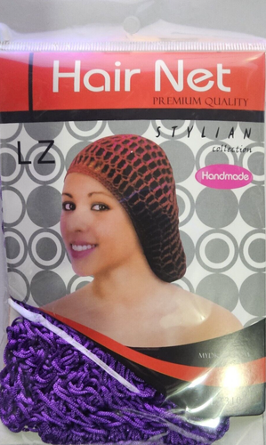 LZ Hair Net Premium Quality Collection Handmade LZ3109 Purple Color May Vary
