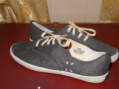 Vintage Keds Blue Women's Shoes Sneakers Canvas 80's Size 9