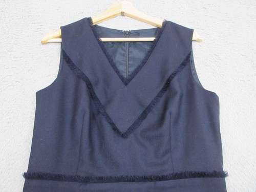Brooks Brothers Dress Women 10 Blue Wool Corpcore Academia Office Career Work - Picture 6 of 22