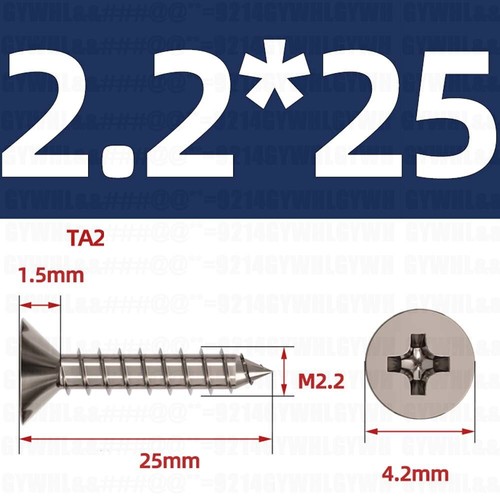 Titanium Countersunk/Pan Head Phillips Self Tapping Screws Wood Screws Chipboard - Picture 41 of 59