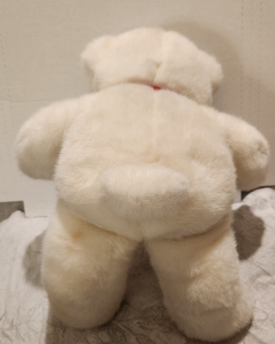 Plush Creations Teddy Bear Plush Stuffed Animal 12 Inch Red Heart and Bow - Picture 2 of 4