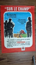 Vintage International Harvester Tractor Lithograph French Poster 1940s? Rare