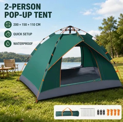 Campingzelt Pop Up 2-Sitzer Automatik Wasserdicht Outdoor Trekking