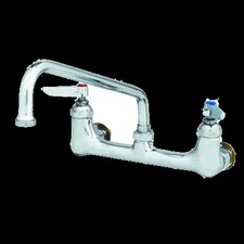 T&S Brass B-0232-CC-CR 8" Wall Mount Workboard Mixing Faucet w/ 6" Swing Spout