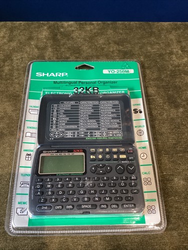 Sharp YO 250M Electronic Organizer 32 Kb New Old Stock ungeöffnet Vintage 1995 - Bild 1 von 10