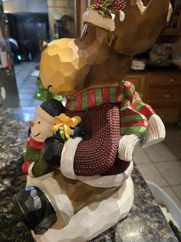 Holiday Moose with LED Lights – - Picture 4 of 11