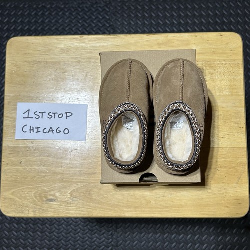 UGG Tasman II Slippers Chestnut Toddlers Size 8C Suede Casual 1019066T NEW - Picture 4 of 8