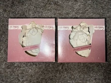 2 KB DESIGN. Bisque Porcelain Hanging Angel Ornament with Hearts Nip