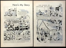 "The Career of Lester Pfister" 1941 Historical cartoon hybrids corn seed