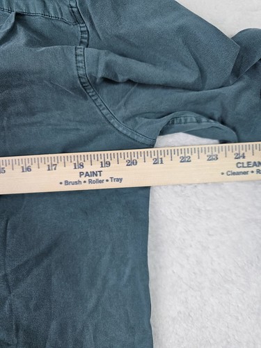 LUCKY BRAND Shirt Men's Medium Bluish Green Classic Fit Monroe Workwear - Picture 10 of 11
