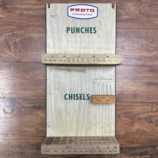 Proto Tools Dealer Display Board Punches Chisels Panel No.186SS Hardware Store
