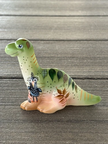 Fenton Glass Dinosaur Goofy Bird Artist Designed Ltd Ed #29/38 Kim Barley