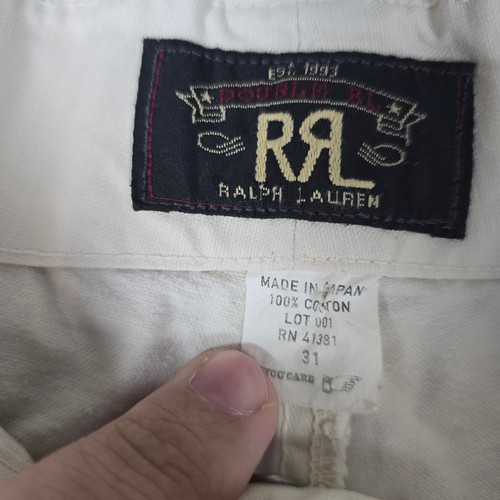 RRL Ralph Lauren Cargo Shorts Button Fly 100% Cotton Japan Made Size 31 - Picture 3 of 11