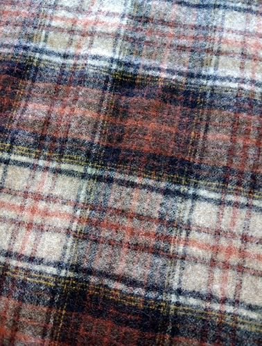 Pendleton Virgin Wool Scarf Adult Red Blue Brown Plaid Fringe Lot of two scarfs - Picture 5 of 11