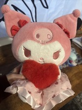 Kuromi Plush Doll with Heart Dress