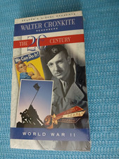 WALTER CRONKITE REMEMBERS  THE 20TH CENTURY   WORLD WAR II   VHS  "new, sealed"