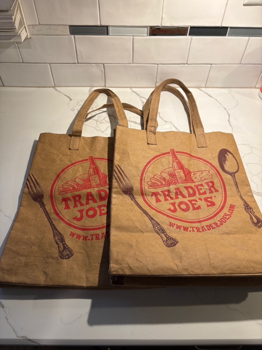 Trader Joe's トートバッグ 大きめ　オマケ:紙袋 Trader Joe's Reusable Paper Tote Bag Shopping Bag without Tags - 2