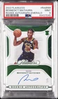 2022 PANINI FLAWLESS ROOKIE AUTO EMERALD BENNEDICT MATHURIN ROOKIE RC 1/5 PSA 9