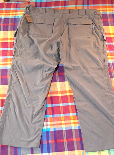 NWT Duluth Trading Men's Flex Dry On The Fly Relaxed Fit Cargo Pants 46x30 GREEN - Picture 5 of 18