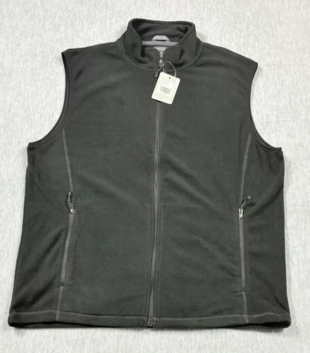 Trimark Tyndall Microfleece Vest Mens Large Black Full Zip Zip Pockets Outdoor video thumbnail