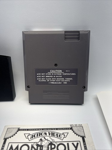 Monopoly (Nintendo Entertainment System, 1991) Complete With Manual Poster - Picture 4 of 5