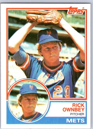1983 Topps #739 Rick Ownbey New York Mets Baseball Card
