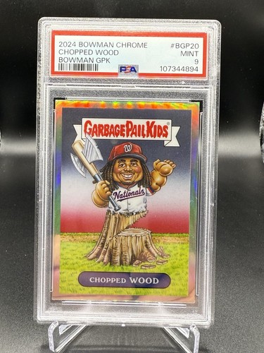James Wood 2024 Bowman Chrome Chopped Wood Garbage Pail Kids PSA 9 #BGP-20 - Bild 1 von 2
