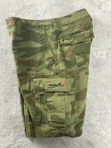 Quiksilver tarnfarbene Cargoshorts für Herren 31 Baumwolle Surf Skate Quicksilver 10,5” Schrittlänge - Bild 13 von 17