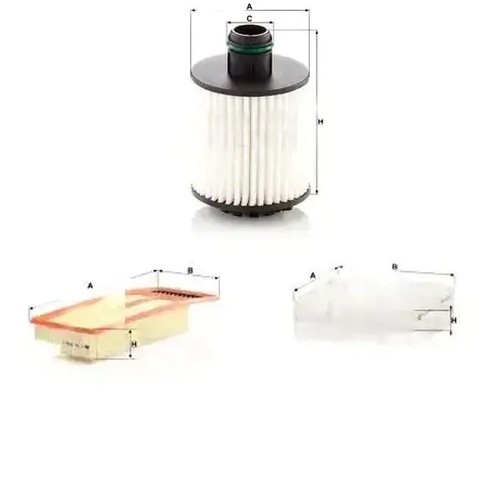 Juego de filtros FIAT PANDA, PANDA III MANN FILTER - Imagen 1 de 4