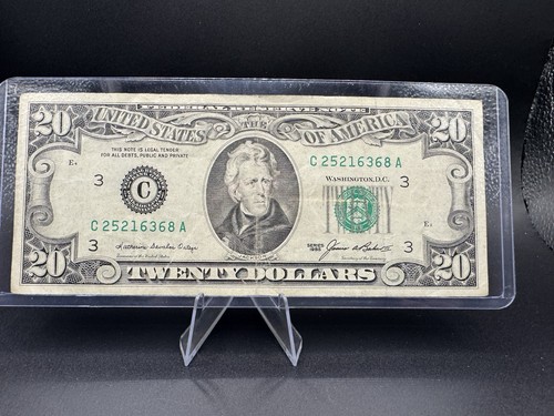 💵 1985 $20 Jackson Note C25216368A 💚 Old Style Federal Reserve Bill Circulated - Picture 1 of 2