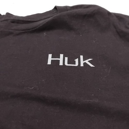 Huk T-shirt XXXL Black Short Sleeve Cotton/Polyester - Picture 5 of 8