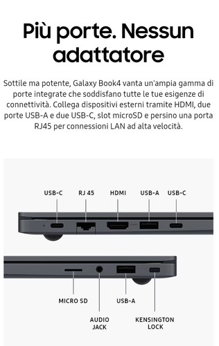 PC Notebook Samsung Galaxy Book4 i3 15.6" - Afbeelding 4 van 5