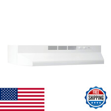 Broan-Nutone 413001 Non-Ducted Ductless Range Hood Lights Exhaust Fan For Under