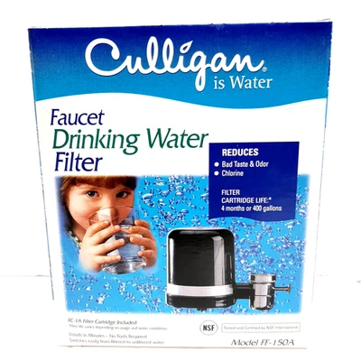 Culligan Faucet Mount Drinking Water Filter Model FF-150A New USA W/Cart OBB3 - Image 1 of 4