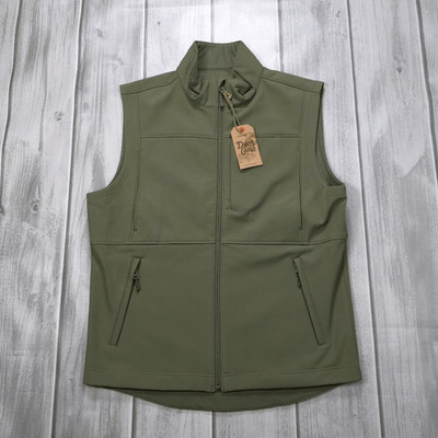 NEW Duck Camp Men's Contact Softshell Vest Green Size Medium W/Free Duck Hat